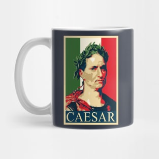 Julius Caesar Italian Flag Propaganda Pop Art Mug